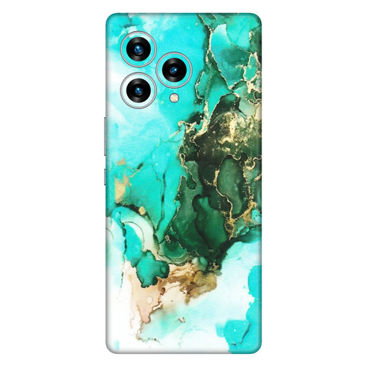 Lava Phone Skins (All Models) - The Blue Gold Marble - Matte Finish (M-124) LAVA Blaze Curve (5G)