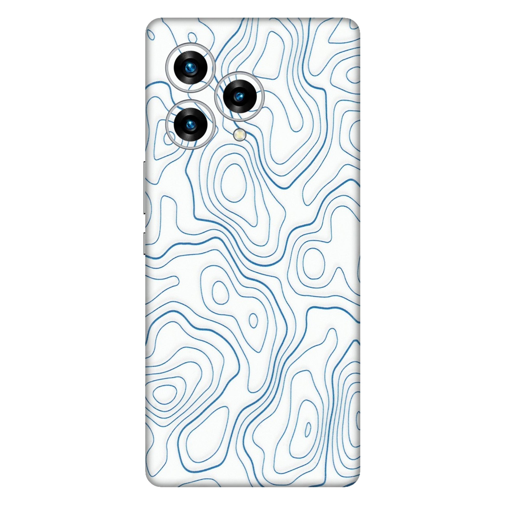 Lava Phone Skins (All Models) - Blue And White Swirls - Matte Finish (M-139) LAVA Blaze Curve (5G)