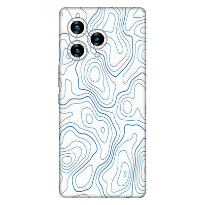Lava Phone Skins (All Models) - Blue And White Swirls - Matte Finish (M-139) LAVA Blaze Curve (5G)