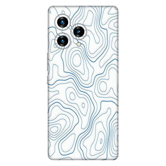Lava Phone Skins (All Models) - Blue And White Swirls - Matte Finish (M-139) LAVA Blaze Curve (5G)