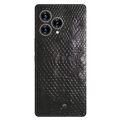 Lava Phone Skins (All Models) - Black Snack Leather - Matte Finish (M-147) LAVA Blaze Curve (5G)