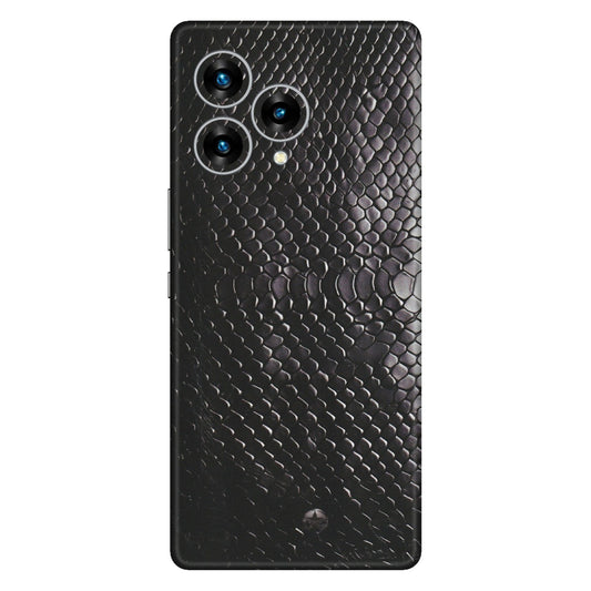 Lava Phone Skins (All Models) - Black Snack Leather - Matte Finish (M-147) LAVA Blaze Curve (5G)
