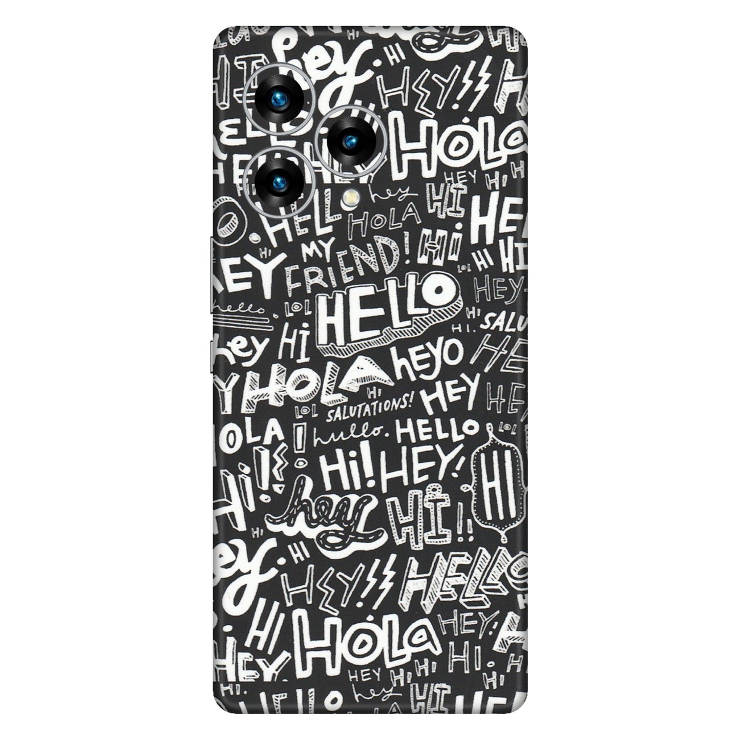 Lava Phone Skins (All Models) - Hi Hello Doodles - Matte Finish (M-25) LAVA Blaze Curve (5G)