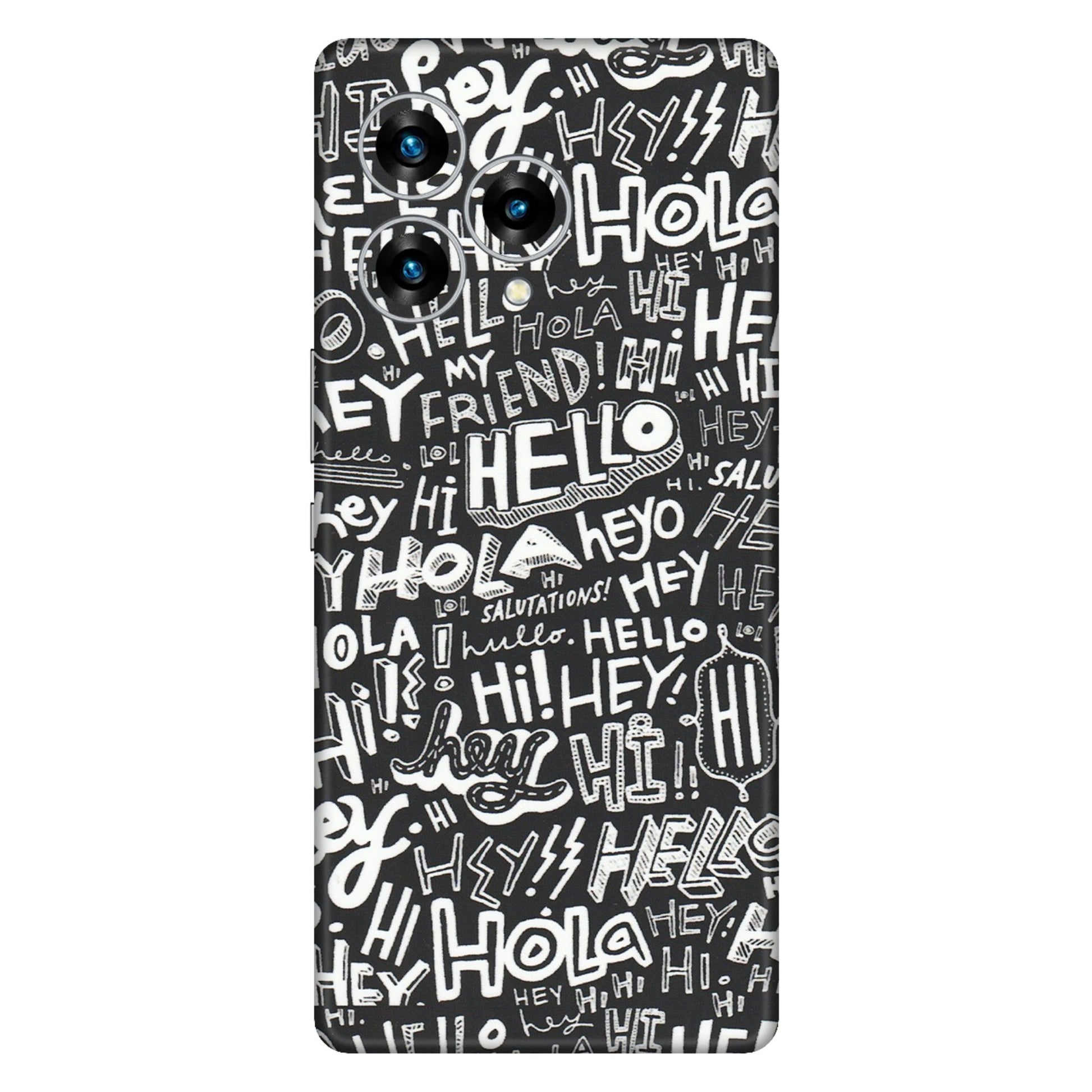 Lava Phone Skins (All Models) - Hi Hello Doodles - Matte Finish (M-25) LAVA Blaze Curve (5G)