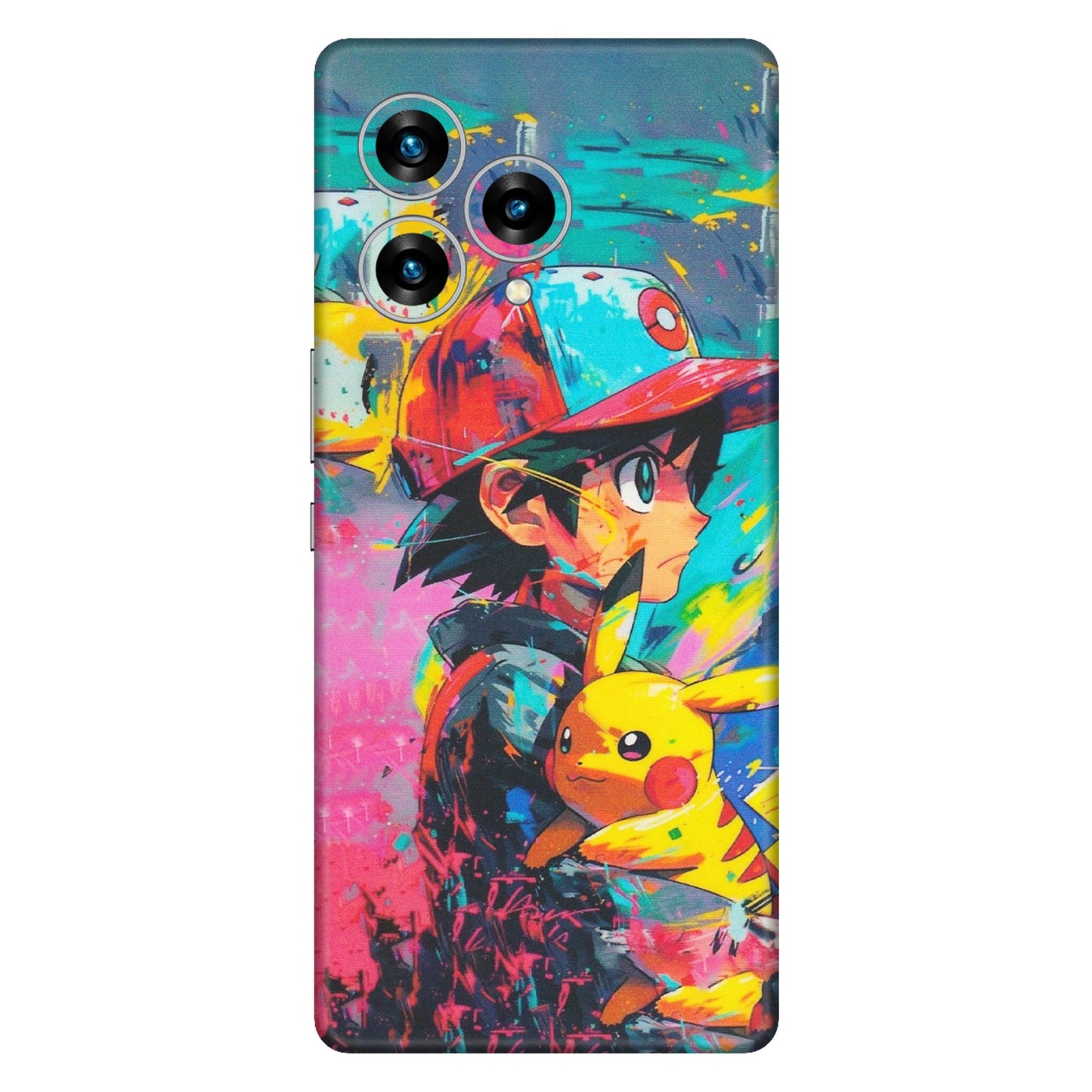 Lava Phone Skins (All Models) - Ash & Pikachu - Matte Finish (M-26) LAVA Blaze Curve (5G)