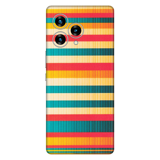 Lava Phone Skins (All Models) - Colourful Stripes Soothing Effect - Matte Finish (M-86) LAVA Blaze Curve (5G)