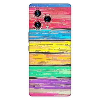 Lava Phone Skins (All Models) - Multi Colour Wooden Wall - Matte Finish (M-96) LAVA Blaze Curve (5G)