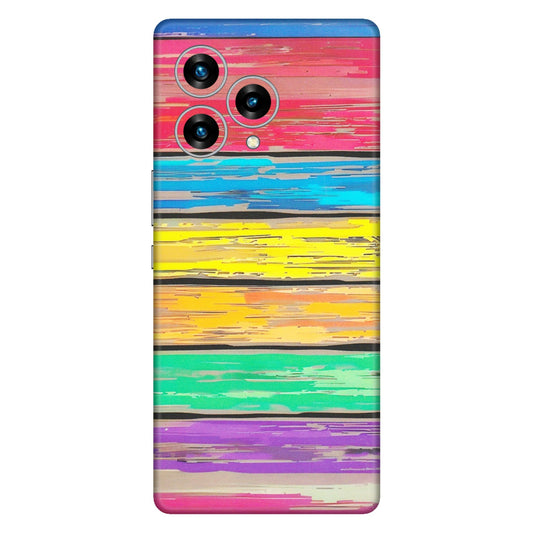 Lava Phone Skins (All Models) - Multi Colour Wooden Wall - Matte Finish (M-96) LAVA Blaze Curve (5G)