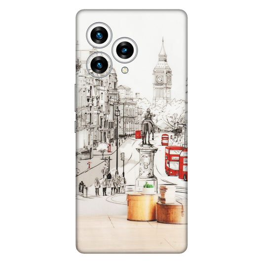 Lava Phone Skins (All Models) - London Street - Transparent Finish (T-02) LAVA Blaze Curve (5G)