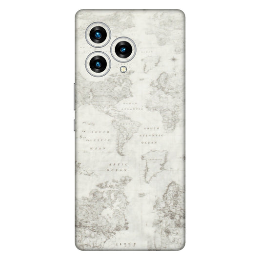 Lava Phone Skins (All Models) - World Travel Map - Transparent Finish (T-04) LAVA Blaze Curve (5G)