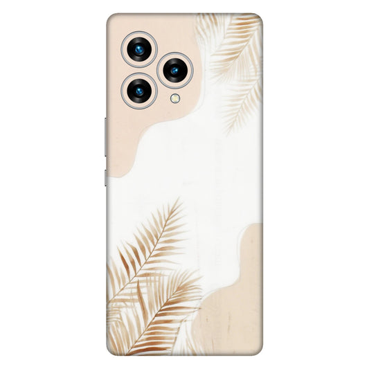 Lava Phone Skins (All Models) - Gold Petals Abstract - Transparent Finish (T-08) LAVA Blaze Curve (5G)
