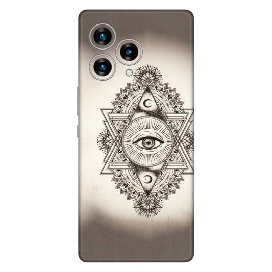 Lava Phone Skins (All Models) - Illuminati Great Eye - Transparent Finish (T-14) LAVA Blaze Curve (5G)