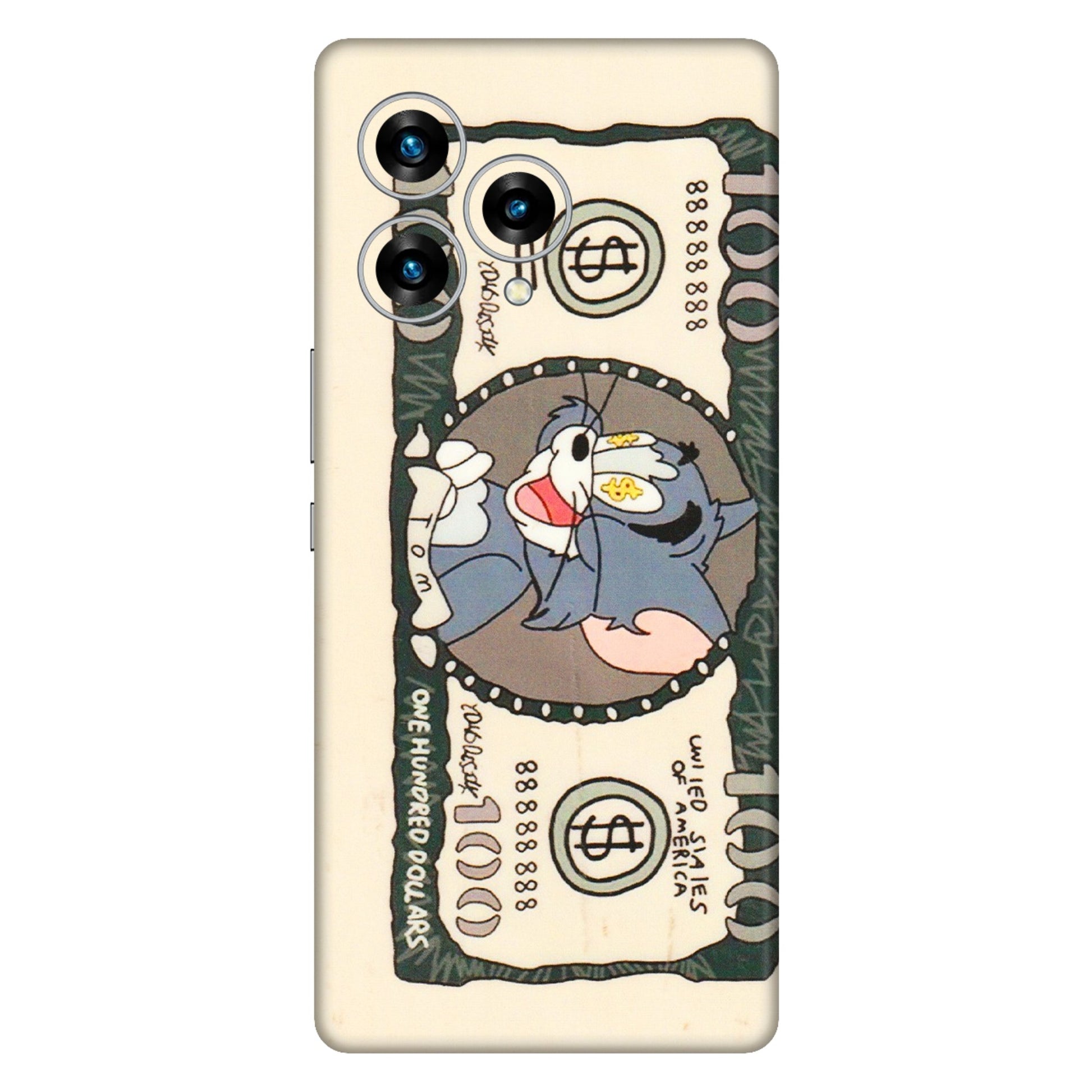 Lava Phone Skins (All Models) - One Hundred Dollar Tom - Transparent Finish (T-16) LAVA Blaze Curve (5G)