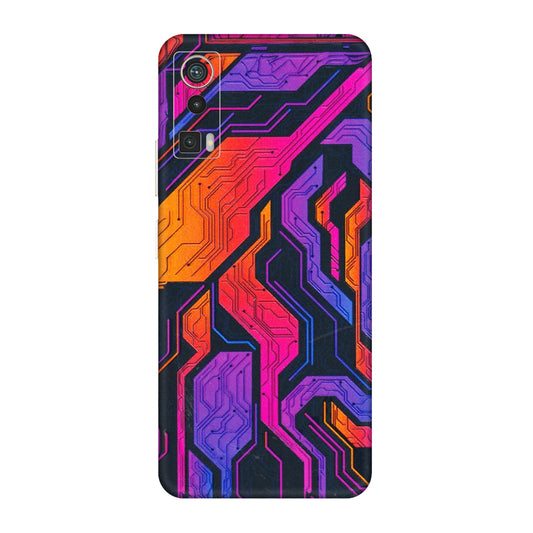 Lava Phone Skins (All Models) - Tech Circuits Futuristic - 3D Embossed Finish (L-07) LAVA Blaze Pro