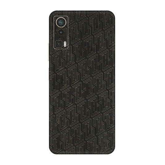 Lava Phone Skins (All Models) - Black Abstract Pattern - 3D Embossed Finish (L-117) LAVA Blaze Pro