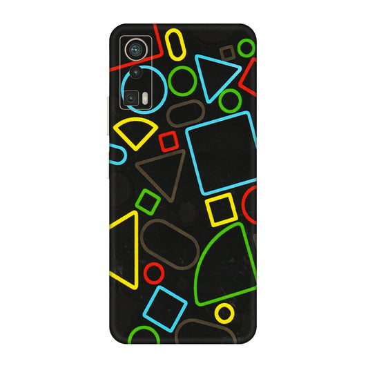 Lava Phone Skins (All Models) - Black Shapes - 3D Embossed Finish (L-131) LAVA Blaze Pro