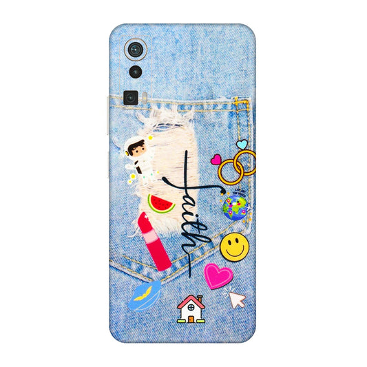 Lava Phone Skins (All Models) - Denim Jeans Pocket - 3D Embossed Finish (L-134) LAVA Blaze Pro