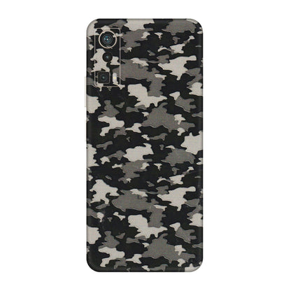 Lava Phone Skins (All Models) - Black/Grey Camoflaunge - 3D Embossed Finish (L-142) LAVA Blaze Pro