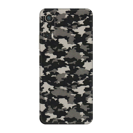 Lava Phone Skins (All Models) - Black/Grey Camoflaunge - 3D Embossed Finish (L-142) LAVA Blaze Pro
