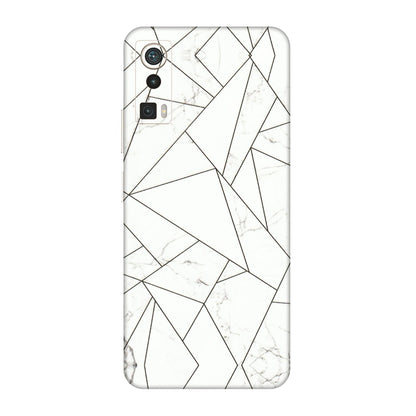 Lava Phone Skins (All Models) - Luxury White Marble Effect - 3D Embossed Finish (L-168) LAVA Blaze Pro