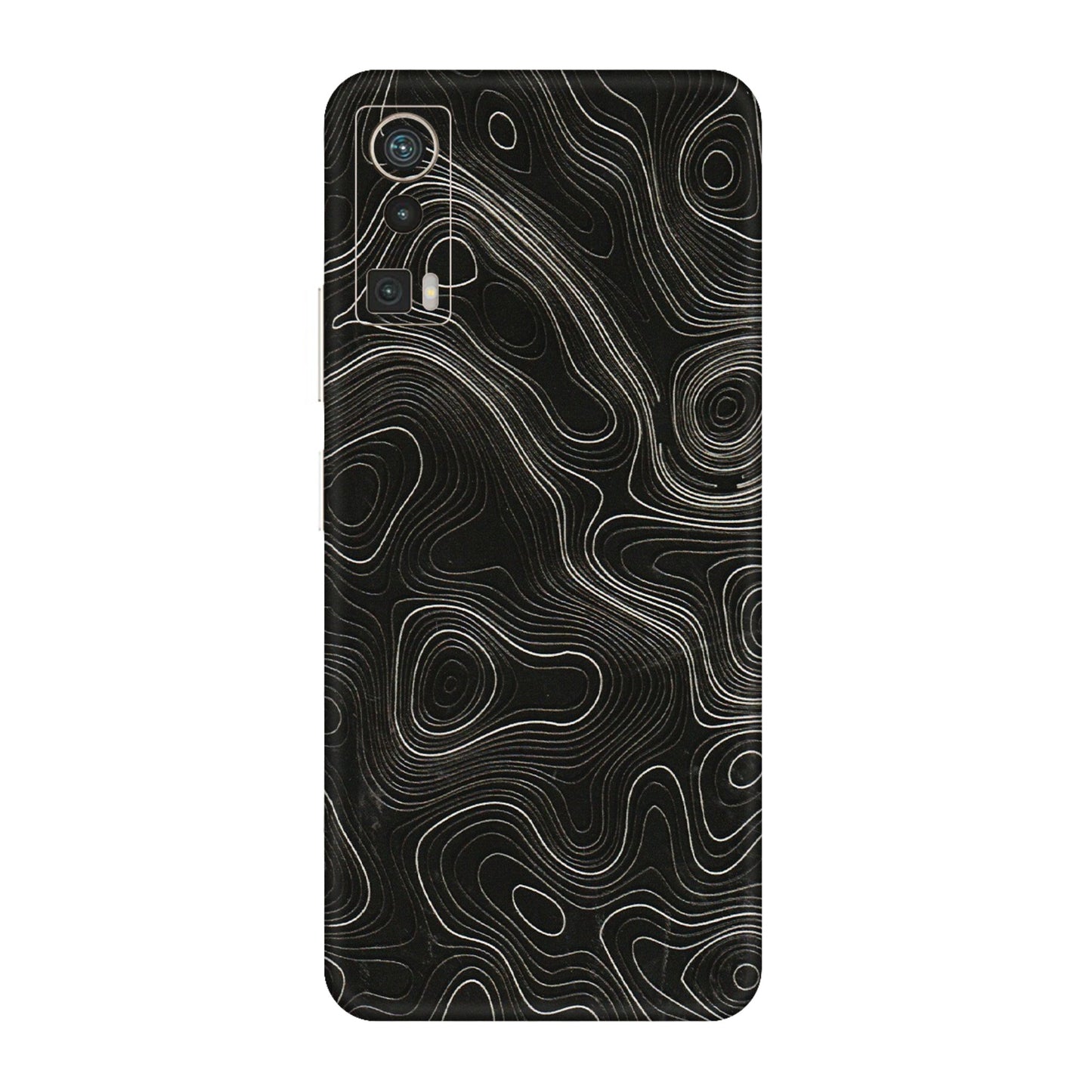 Lava Phone Skins (All Models) - Black Swirl - 3D Embossed Finish (L-196) LAVA Blaze Pro