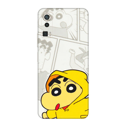 Lava Phone Skins (All Models) - Yellow Shinchan Comic - 3D Embossed Finish (L-246) LAVA Blaze Pro