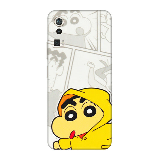 Lava Phone Skins (All Models) - Yellow Shinchan Comic - 3D Embossed Finish (L-246) LAVA Blaze Pro