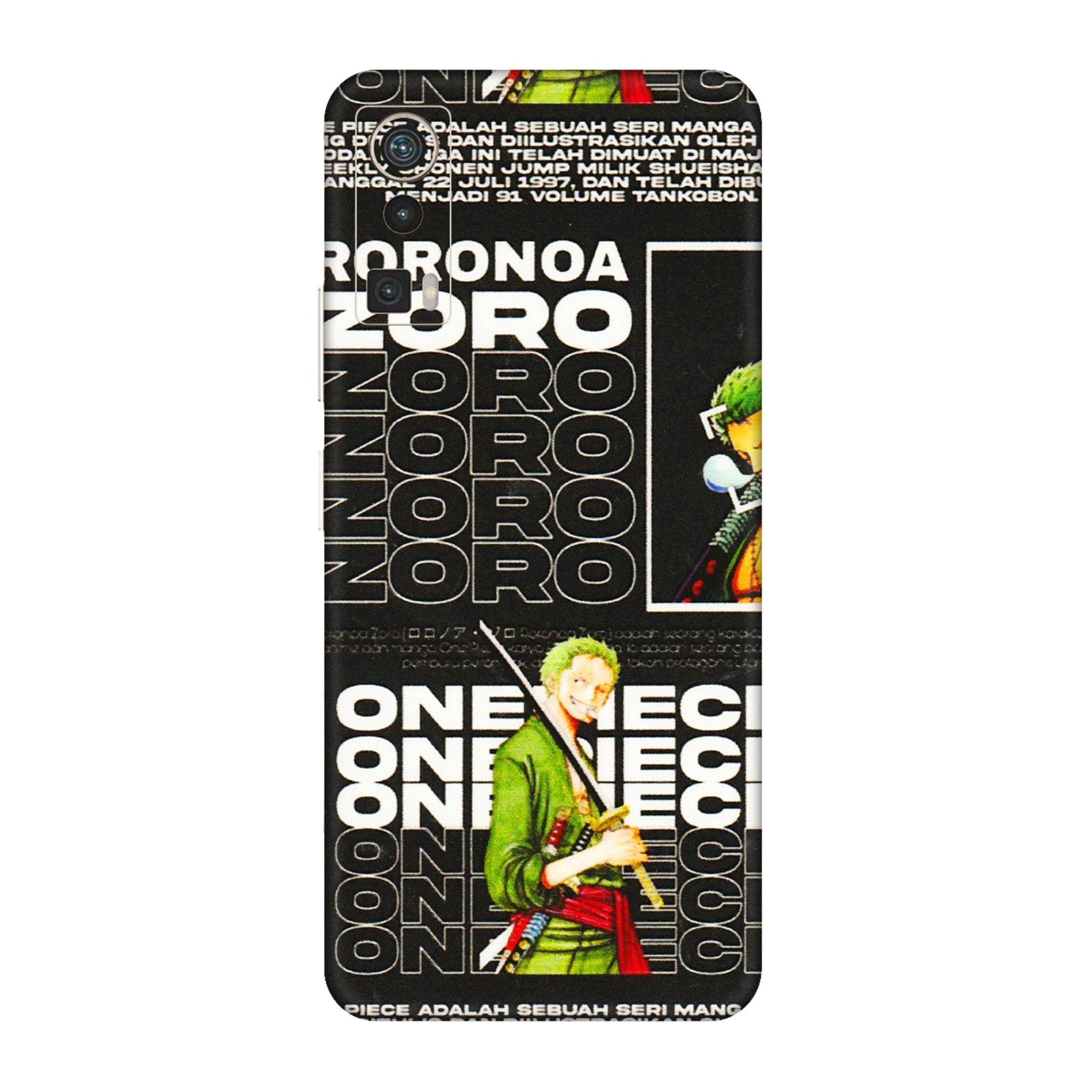 Lava Phone Skins (All Models) - One Piece Zoro - 3D Embossed Finish (L-250) LAVA Blaze Pro