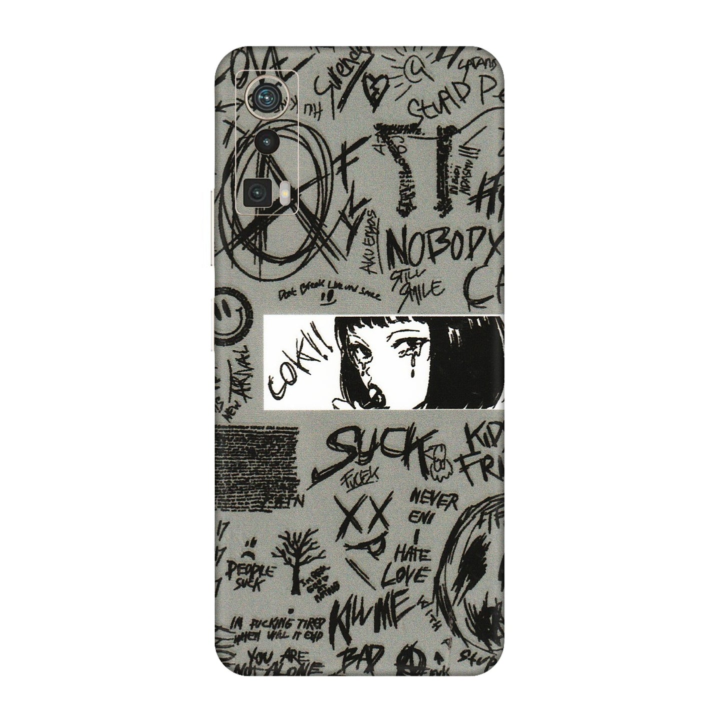 Lava Phone Skins (All Models) - Never Have Love Anime - 3D Embossed Finish (L-260) LAVA Blaze Pro