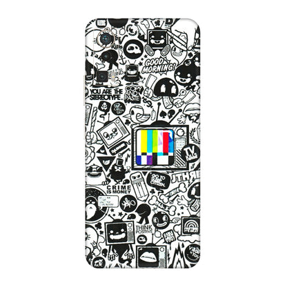 Lava Phone Skins (All Models) - Doodles Positive Art - 3D Embossed Finish (L-263) LAVA Blaze Pro