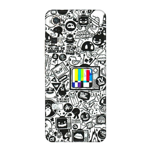 Lava Phone Skins (All Models) - Doodles Positive Art - 3D Embossed Finish (L-263) LAVA Blaze Pro