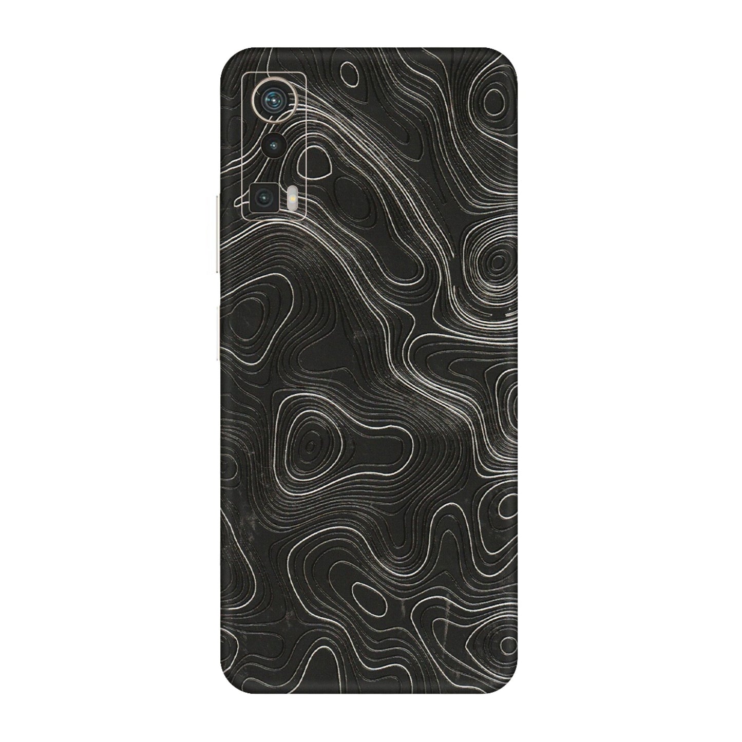 Lava Phone Skins (All Models) - Abstract White Line Map - 3D Embossed Finish (L-269) LAVA Blaze Pro