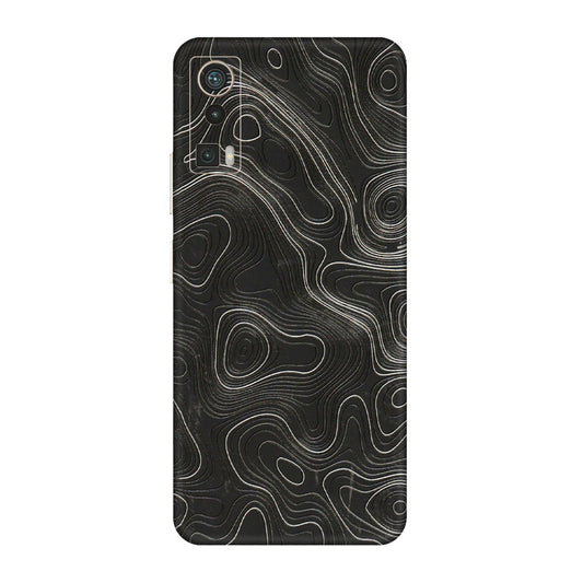 Lava Phone Skins (All Models) - Abstract White Line Map - 3D Embossed Finish (L-269) LAVA Blaze Pro