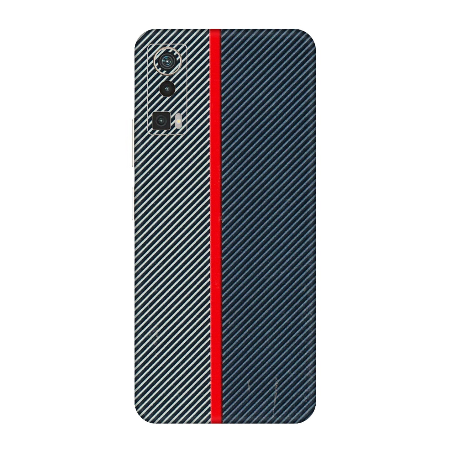 Lava Phone Skins (All Models) - Blue Sober Lines - 3D Embossed Finish (L-305) LAVA Blaze Pro