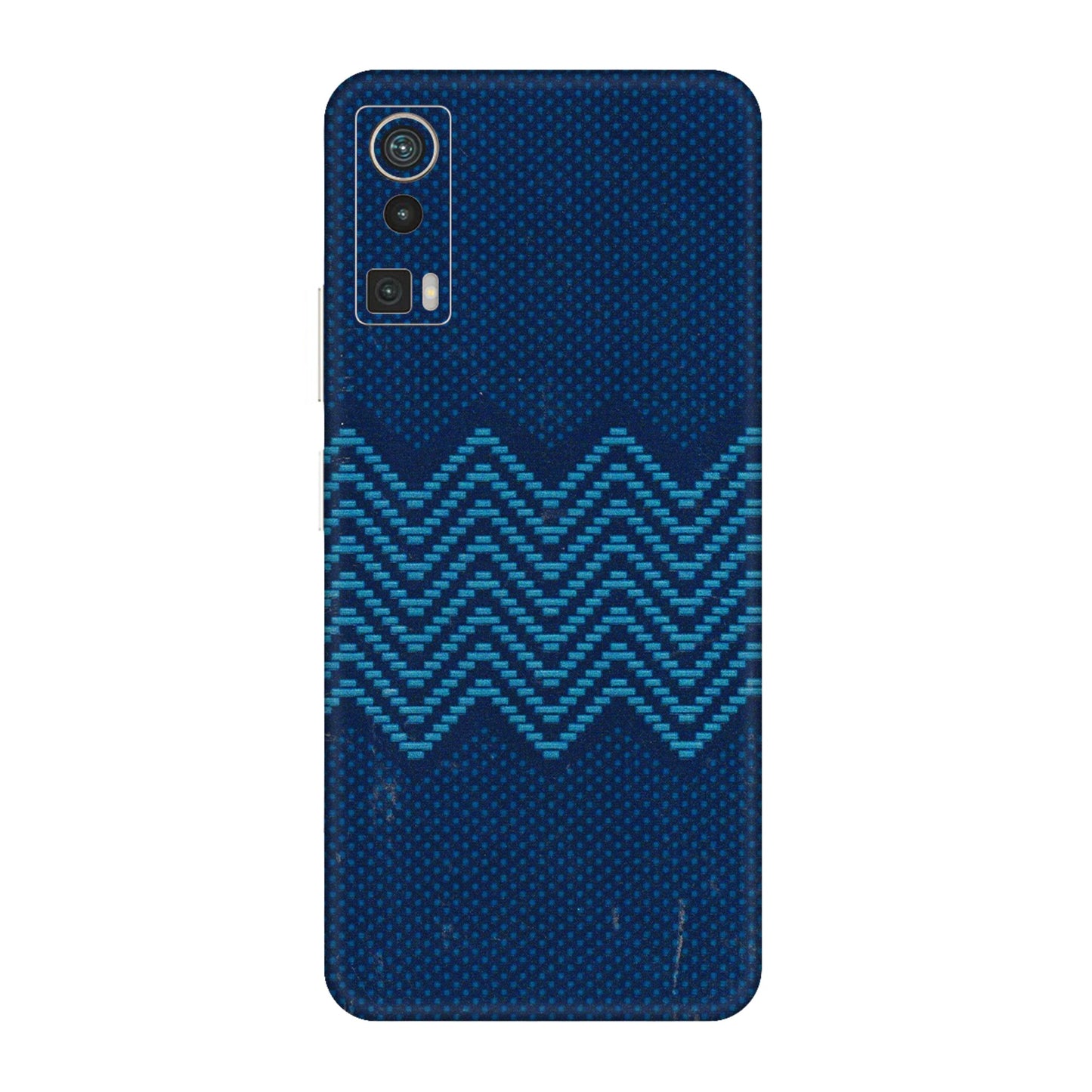 Lava Phone Skins (All Models) - Blue Sober Waves - 3D Embossed Finish (L-306) LAVA Blaze Pro