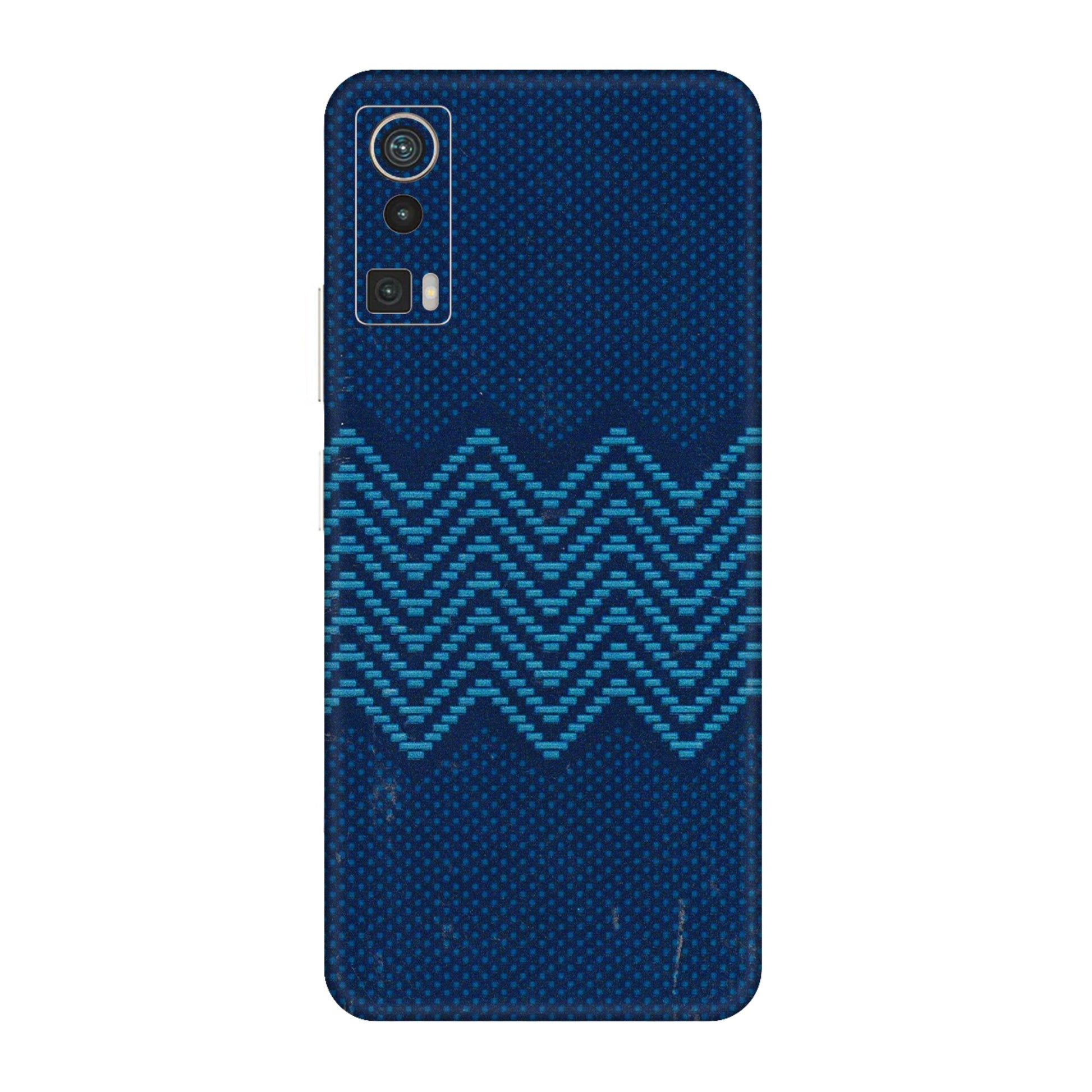 Lava Phone Skins (All Models) - Blue Sober Waves - 3D Embossed Finish (L-306) LAVA Blaze Pro