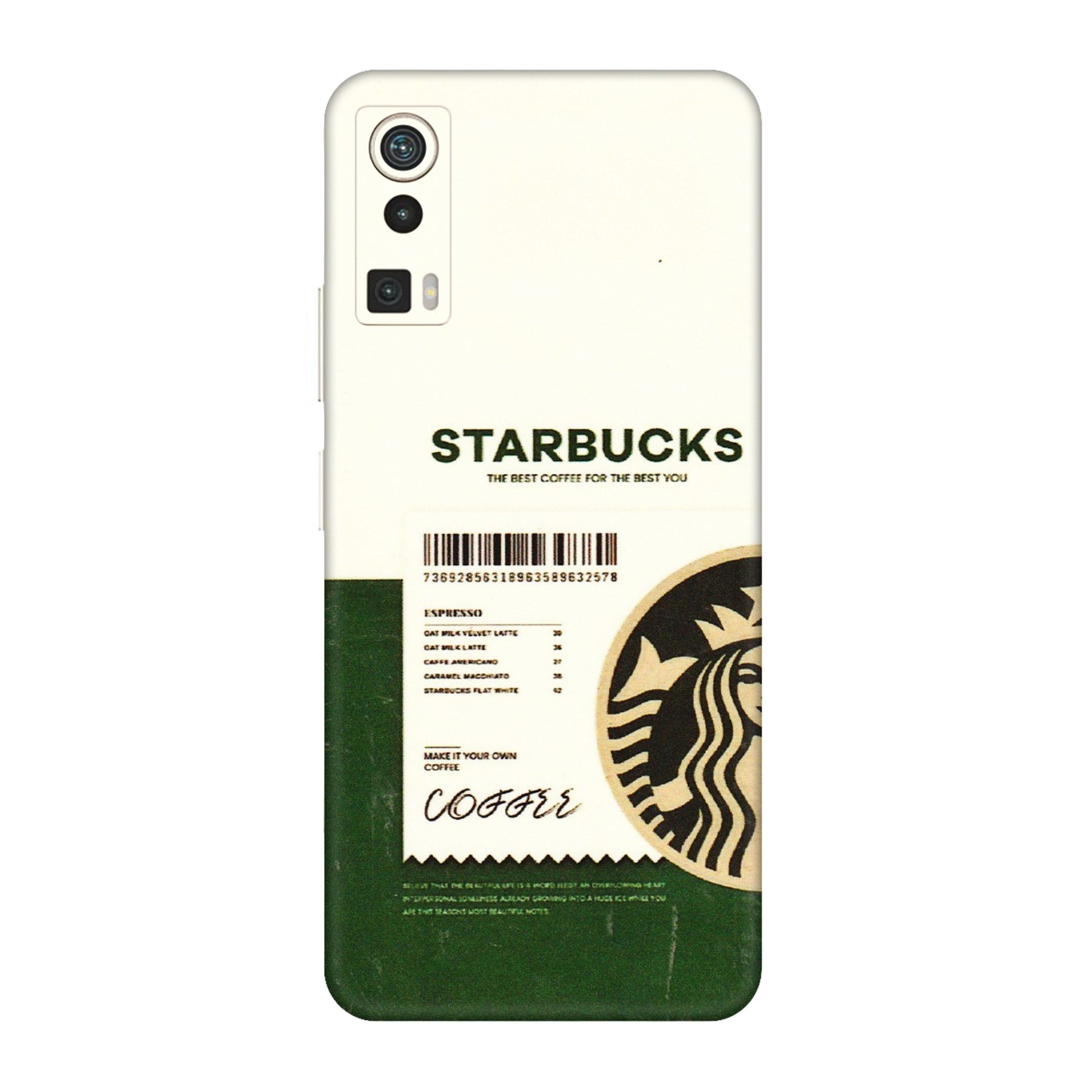 Lava Phone Skins (All Models) - Starbucks Barcode - 3D Embossed Finish (L-308) LAVA Blaze Pro
