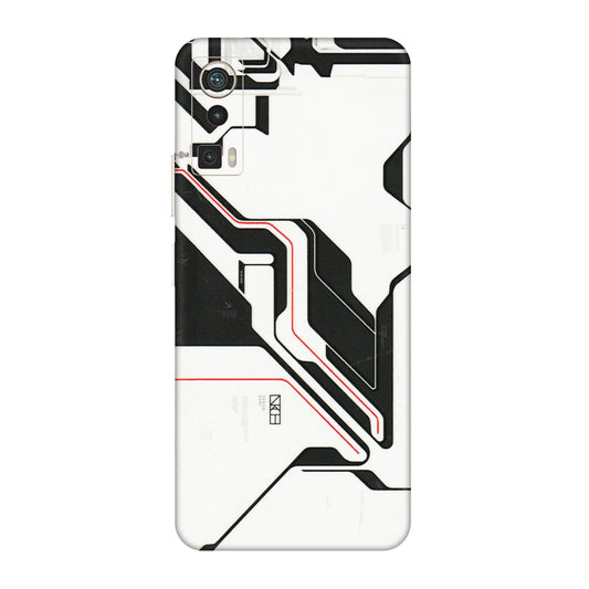 Lava Phone Skins (All Models) - White Techy Logo - 3D Embossed Finish (L-312) LAVA Blaze Pro