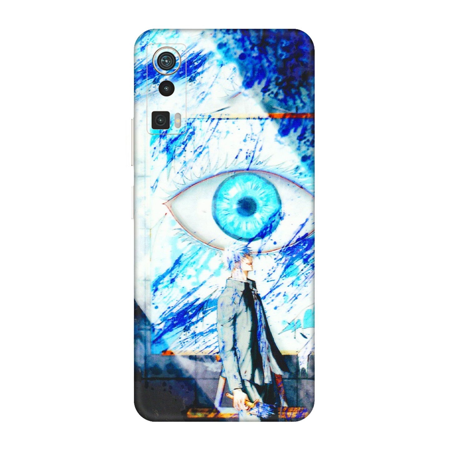 Lava Phone Skins (All Models) - Anime Sea Blue Eye - 3D Embossed Finish (L-318) LAVA Blaze Pro