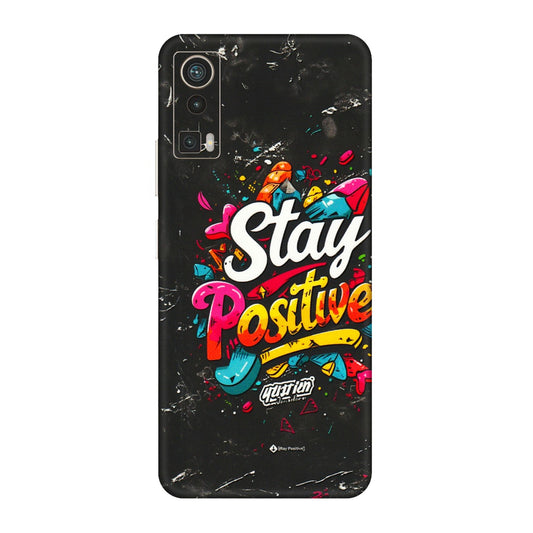 Lava Phone Skins (All Models) - Stay Positive Black - 3D Embossed Finish (L-31) LAVA Blaze Pro