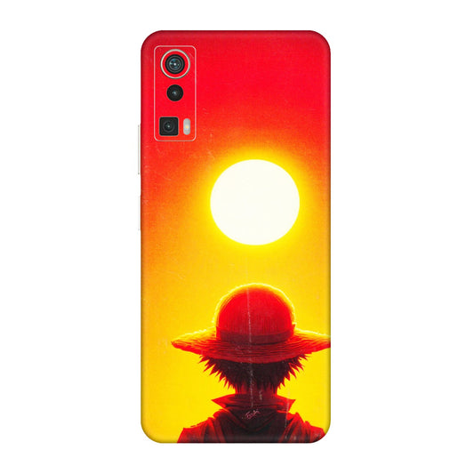 Lava Phone Skins (All Models) - Cool Sunset With Monkey D.Luffy Anime - 3D Embossed Finish (L-329) LAVA Blaze Pro