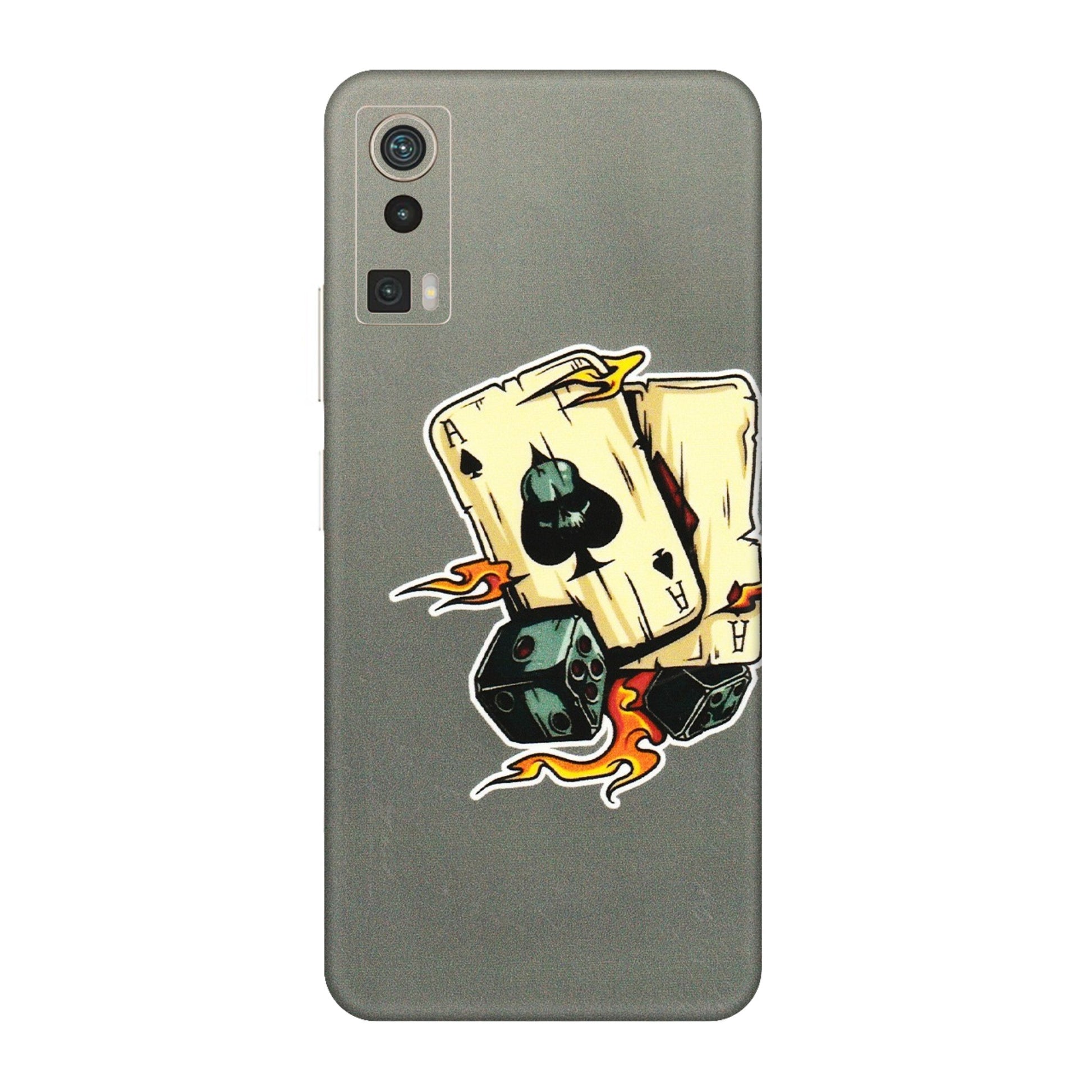 Lava Phone Skins (All Models) - Grey Cards Of Ace - 3D Embossed Finish (L-77) LAVA Blaze Pro