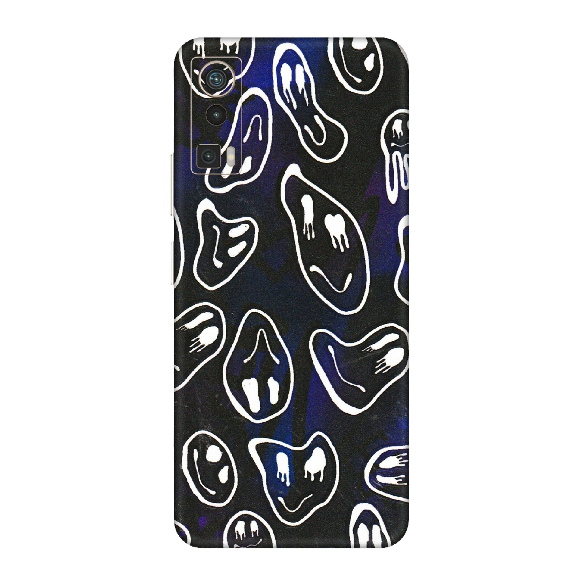 Lava Phone Skins (All Models) - Distorted Smileys - 3D Embossed Finish (L-92) LAVA Blaze Pro