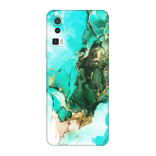 Lava Phone Skins (All Models) - The Blue Gold Marble - Matte Finish (M-124) LAVA Blaze Pro