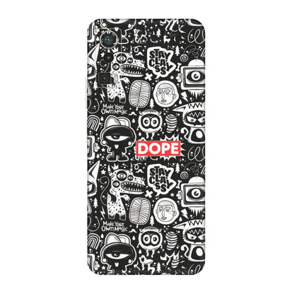 Lava Phone Skins (All Models) - Dope Stay Classy Black Doodles - Matte Finish (M-126) LAVA Blaze Pro