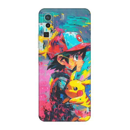 Lava Phone Skins (All Models) - Ash & Pikachu - Matte Finish (M-26) LAVA Blaze Pro