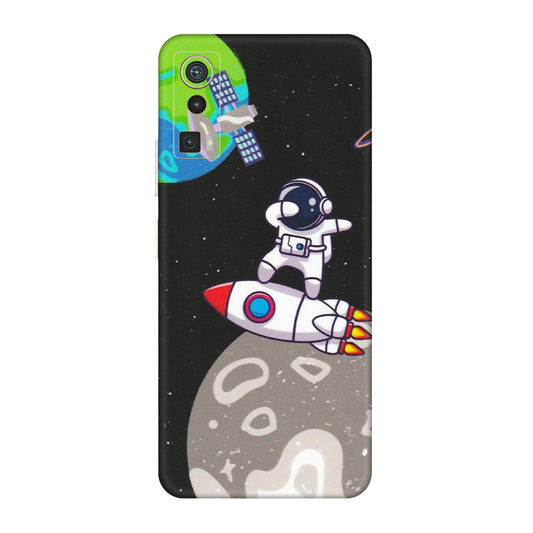 Lava Phone Skins (All Models) - Astronaut Vibing Toon Running - Matte Finish (M-39) LAVA Blaze Pro