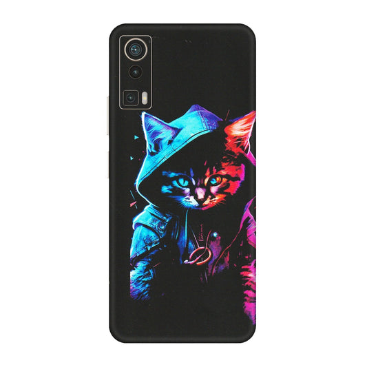 Lava Phone Skins (All Models) - Cyberpunk Cat - Matte Finish (M-45) LAVA Blaze Pro