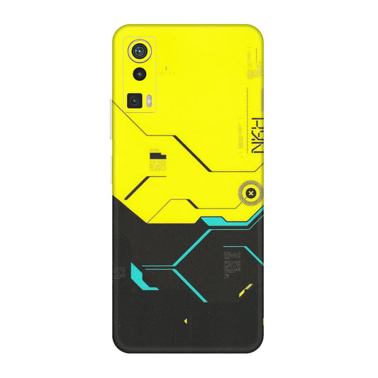 Lava Phone Skins (All Models) - Black Yellow Technica - Matte Finish (M-53) LAVA Blaze Pro
