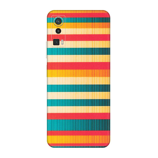 Lava Phone Skins (All Models) - Colourful Stripes Soothing Effect - Matte Finish (M-86) LAVA Blaze Pro